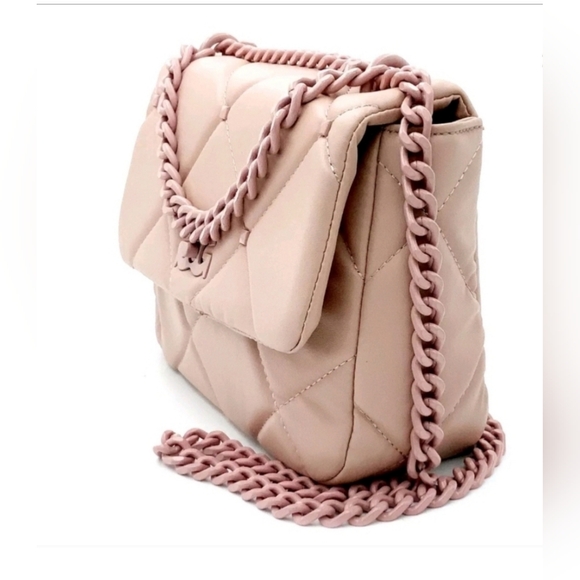 NWT GILDA PARIS SMALL QUILTED PINK BAGπππ - Picture 3 of 14